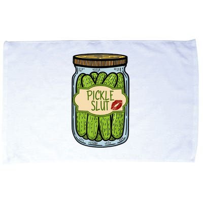 Pickle Slut Funny Pickle Slut Who Loves Pickles Apaprel Microfiber Hand Towel