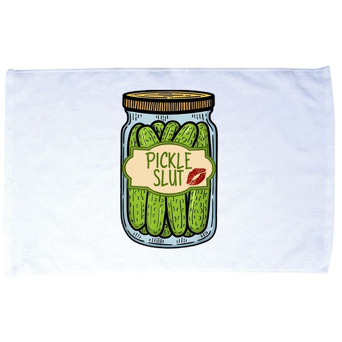 Pickle Slut Funny Pickle Slut Who Loves Pickles Apaprel Microfiber Hand Towel