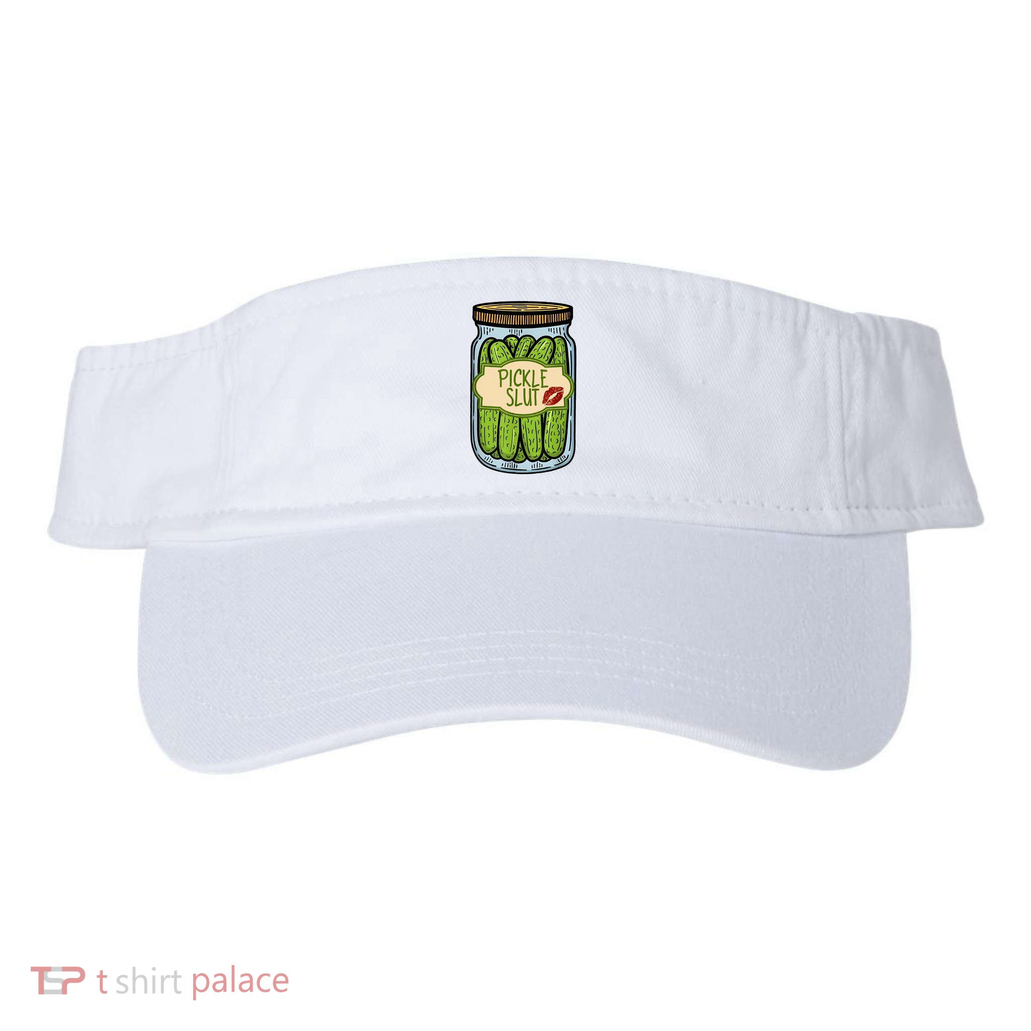 Pickle Slut Funny Pickle Slut Who Loves Pickles Apaprel Visor
