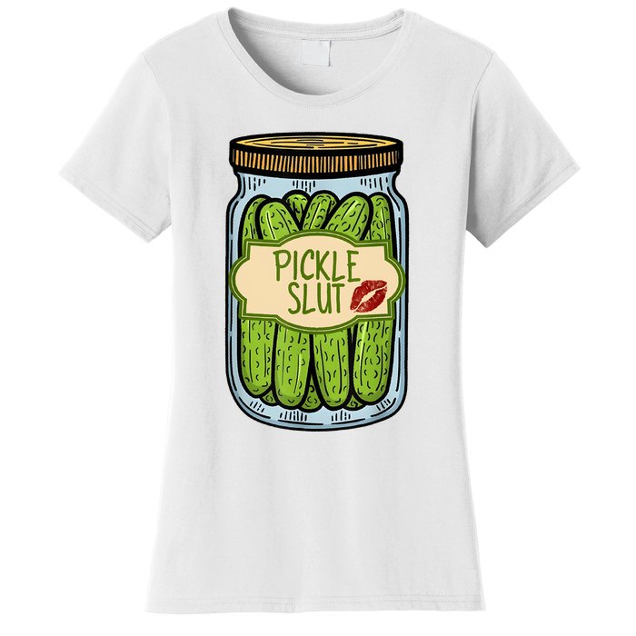 Pickle Slut Funny Pickle Slut Who Loves Pickles Apaprel Women's T-Shirt