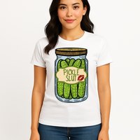 Pickle Slut Funny Pickle Slut Who Loves Pickles Apaprel Womens T-Shirt