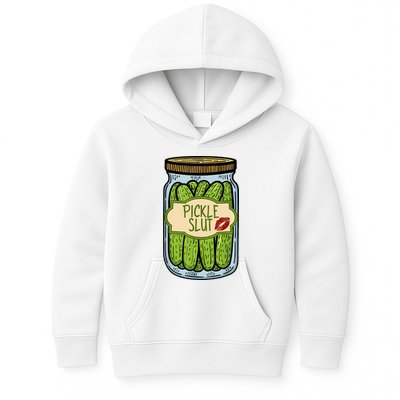 Pickle Slut Funny Pickle Slut Who Loves Pickles Apaprel Kids Hoodie