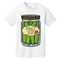Pickle Slut Funny Pickle Slut Who Loves Pickles Apaprel Kids T-Shirt