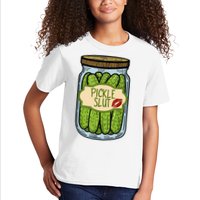 Pickle Slut Funny Pickle Slut Who Loves Pickles Apaprel Kids T-Shirt