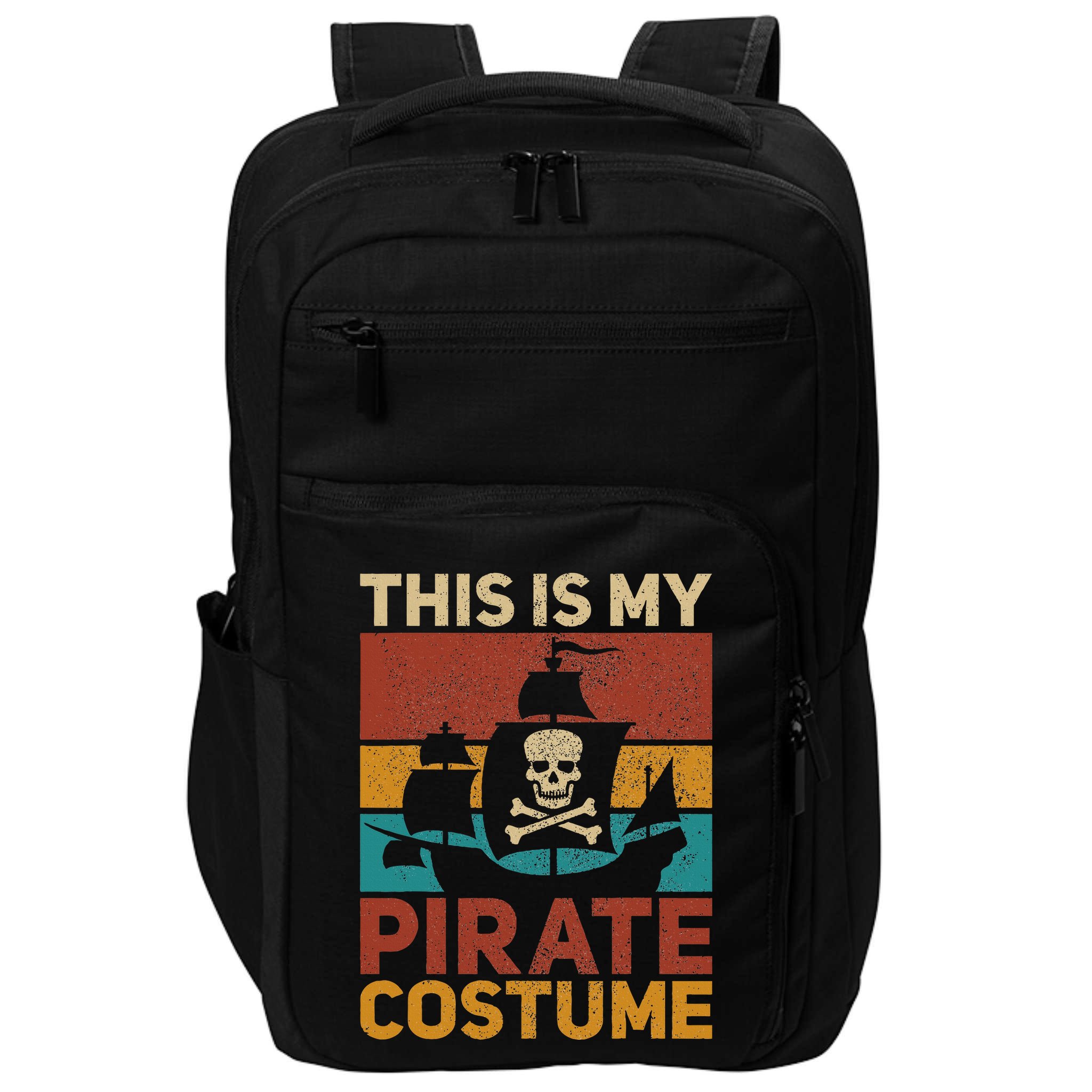 Pirate Ship Funny Pirate Outfit Pirate Costume Retro Pirate Impact Tech Backpack