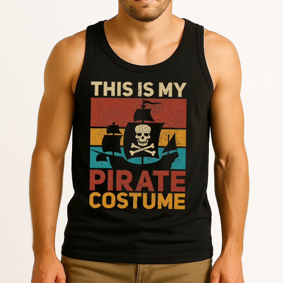 Pirate Ship Funny Pirate Outfit Pirate Costume Retro Pirate Tank Top