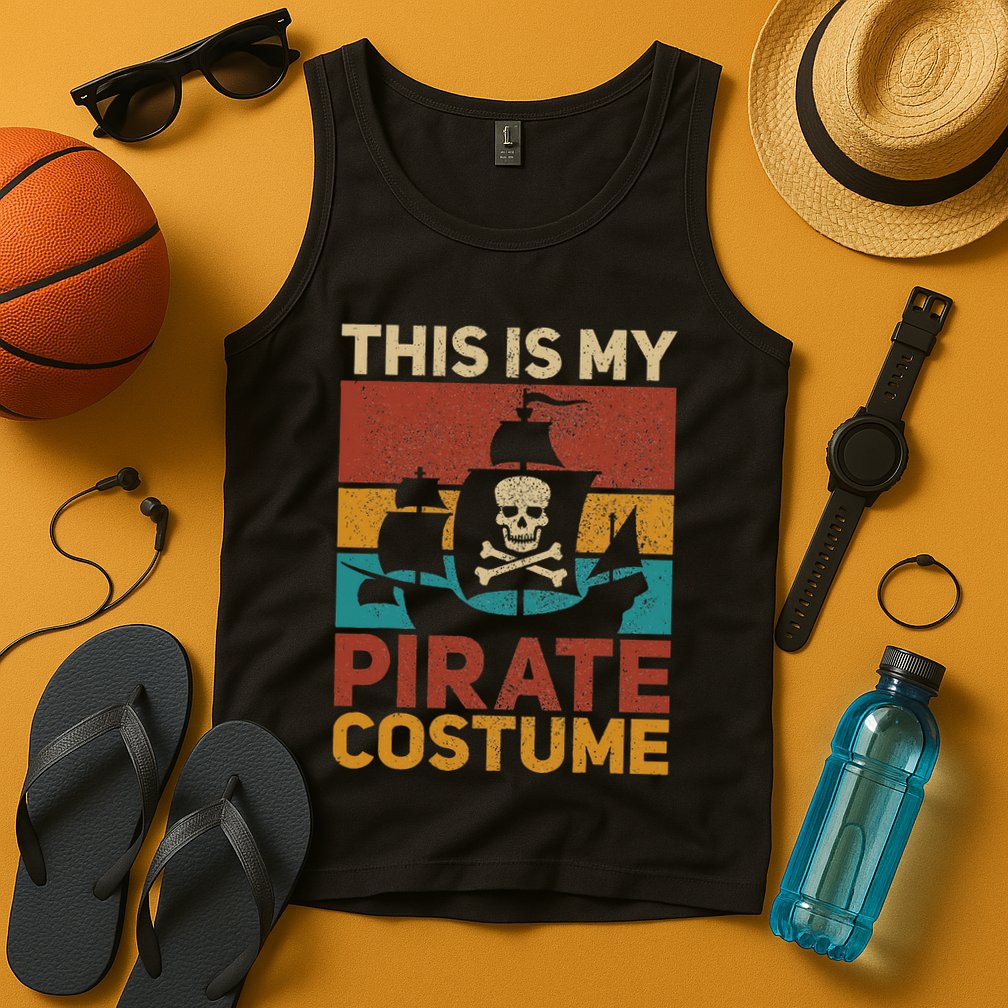 Pirate Ship Funny Pirate Outfit Pirate Costume Retro Pirate Tank Top