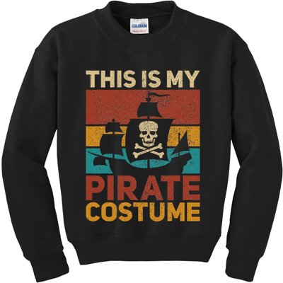 Pirate Ship Funny Pirate Outfit Pirate Costume Retro Pirate Kids Sweatshirt