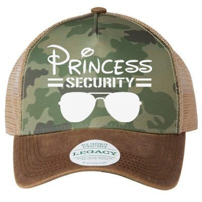 Princess Security Funny Birthday Halloween Party Design Legacy Tie Dye Trucker Hat