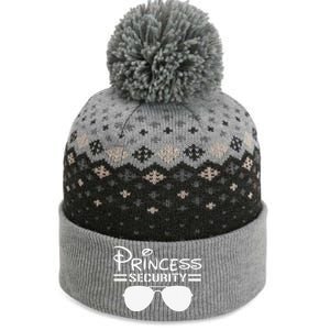 Princess Security Funny Birthday Halloween Party Design The Baniff Cuffed Pom Beanie