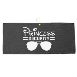 Princess Security Funny Birthday Halloween Party Design Large Microfiber Waffle Golf Towel