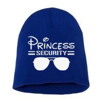 Princess Security Funny Birthday Halloween Party Design Short Acrylic Beanie