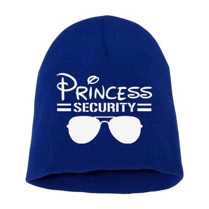 Princess Security Funny Birthday Halloween Party Design Short Acrylic Beanie