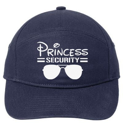 Princess Security Funny Birthday Halloween Party Design 7-Panel Snapback Hat