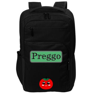 Preggo Sauce Funny Maternity Halloween Costume Tomato Sauce Impact Tech Backpack