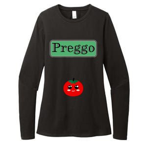 Preggo Sauce Funny Maternity Halloween Costume Tomato Sauce Womens CVC Long Sleeve Shirt