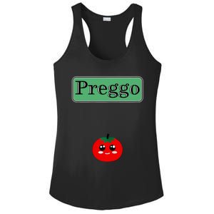 Preggo Sauce Funny Maternity Halloween Costume Tomato Sauce Ladies PosiCharge Competitor Racerback Tank