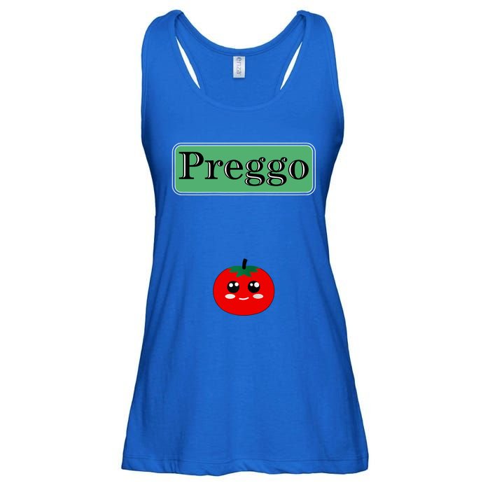 Preggo Sauce Funny Maternity Halloween Costume Tomato Sauce Ladies Essential Flowy Tank