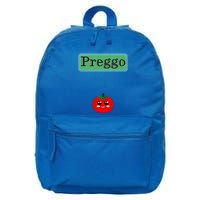 Preggo Sauce Funny Maternity Halloween Costume Tomato Sauce 16 in Basic Backpack