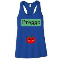 Preggo Sauce Funny Maternity Halloween Costume Tomato Sauce Women's Racerback Tank