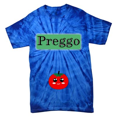 Preggo Sauce Funny Maternity Halloween Costume Tomato Sauce Tie-Dye T-Shirt