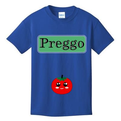 Preggo Sauce Funny Maternity Halloween Costume Tomato Sauce Kids T-Shirt