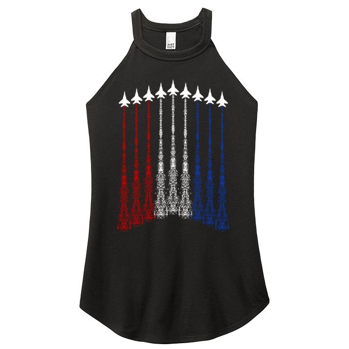 Patriotic Shirts For Men 4th Of July Shirts For Men USA Women's Perfect Tri Rocker Tank