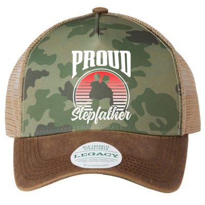 Proud Stepdad Fathers Day Step Dad Stepfather Sayings Father Gift Legacy Tie Dye Trucker Hat