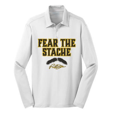 Paul Skenes Fear The Stache Silk Touch Performance Long Sleeve Polo