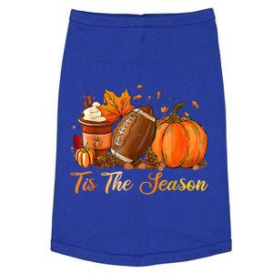 Pumpkin Spice Football Tis The Season Fall Thanksgiving Gift Doggie Tank