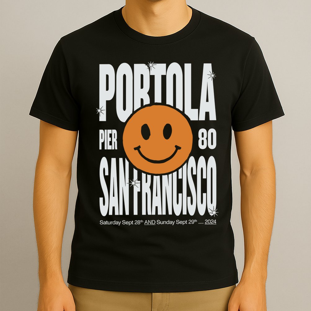 Portola San Francisco Pier 80 Lineup 2024 T-Shirt