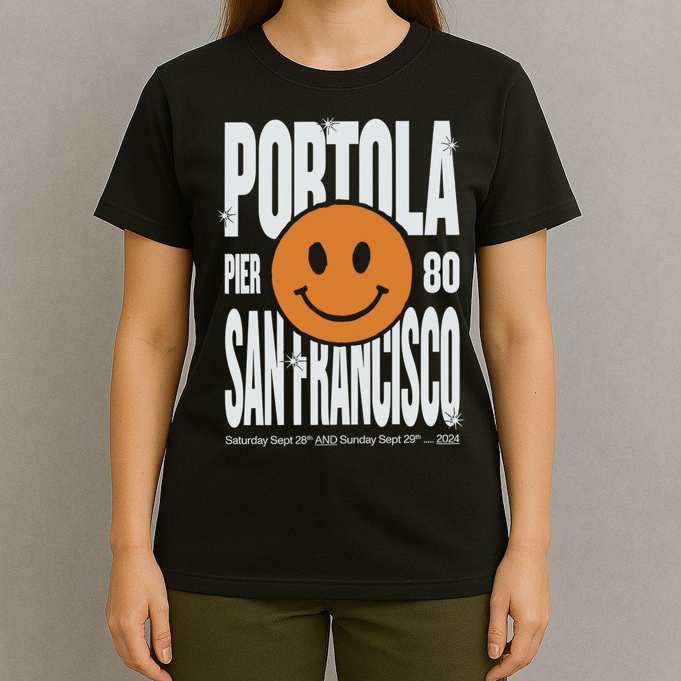 Portola San Francisco Pier 80 Lineup 2024 T-Shirt