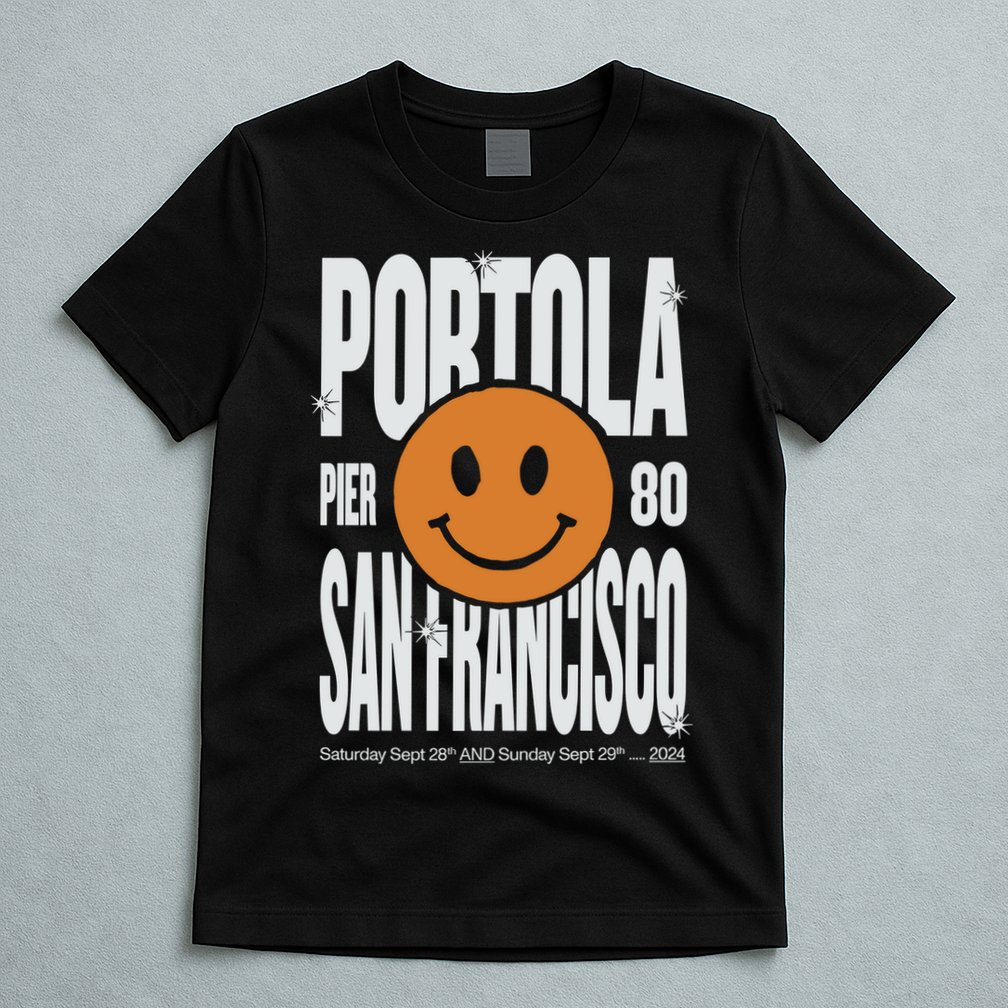 Portola San Francisco Pier 80 Lineup 2024 T-Shirt