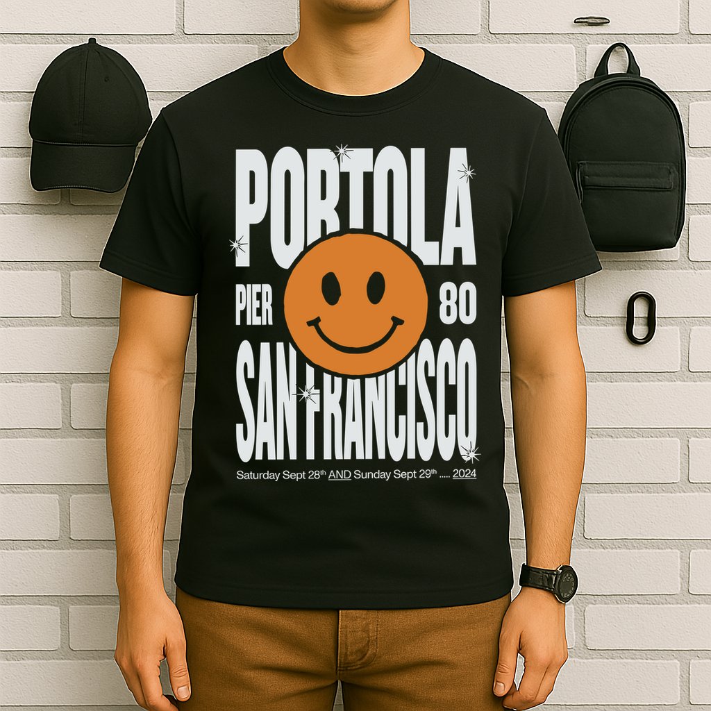 Portola San Francisco Pier 80 Lineup 2024 T-Shirt