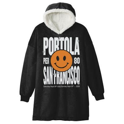 Portola San Francisco Pier 80 Lineup 2024 Hooded Wearable Blanket