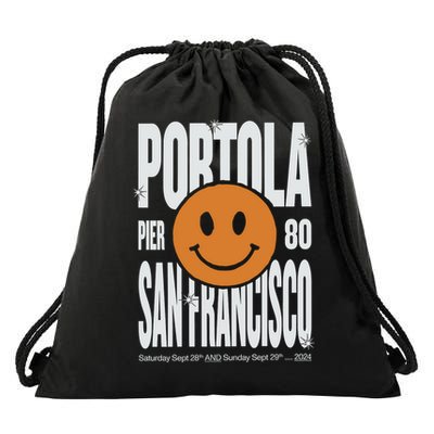 Portola San Francisco Pier 80 Lineup 2024 Drawstring Bag