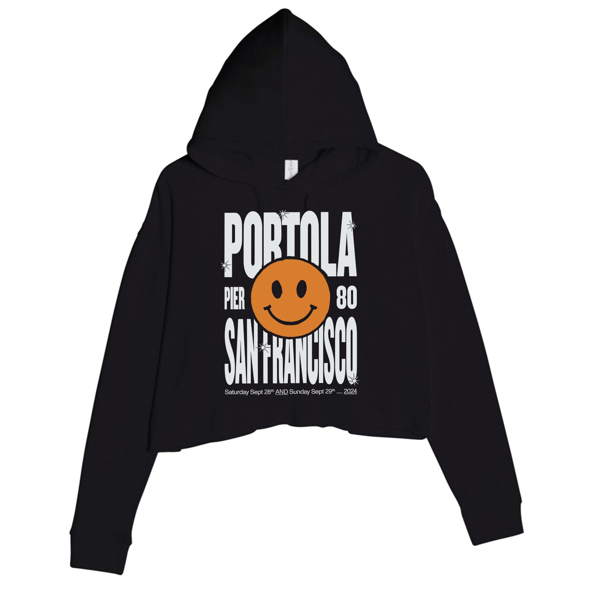 Portola San Francisco Pier 80 Lineup 2024 Crop Fleece Hoodie