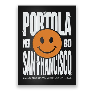 Portola San Francisco Pier 80 Lineup 2024 Poster