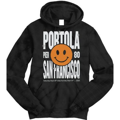 Portola San Francisco Pier 80 Lineup 2024 Tie Dye Hoodie