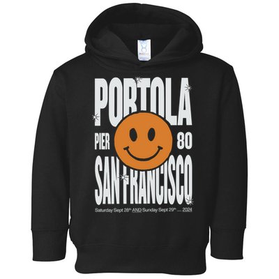 Portola San Francisco Pier 80 Lineup 2024 Toddler Hoodie
