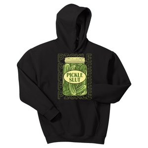 Pickle Slut Funny Pickle Slut Who Loves Pickles Apaprel Kids Hoodie