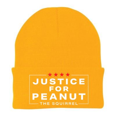 Peanut Squirrel Funny Justice For Peanut The Squirrel Gift Knit Cap Winter Beanie