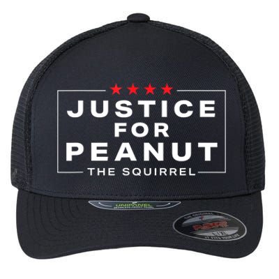 Peanut Squirrel Funny Justice For Peanut The Squirrel Gift Flexfit Unipanel Trucker Cap