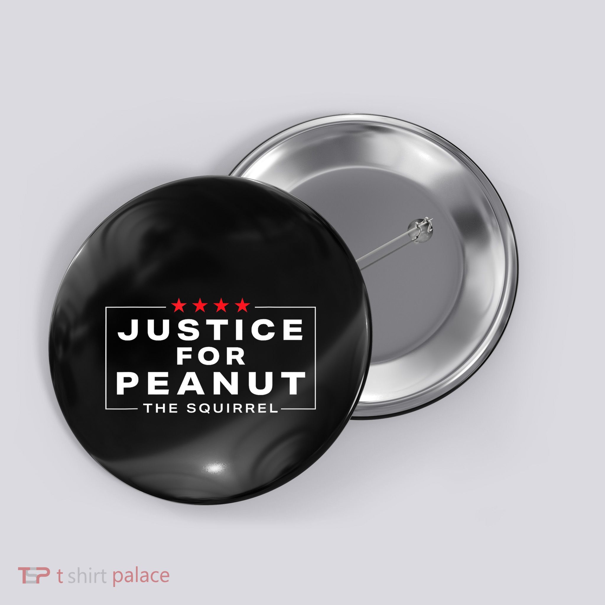 Peanut Squirrel Funny Justice For Peanut The Squirrel Gift Button