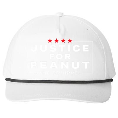 Peanut Squirrel Funny Justice For Peanut The Squirrel Gift Snapback Five-Panel Rope Hat