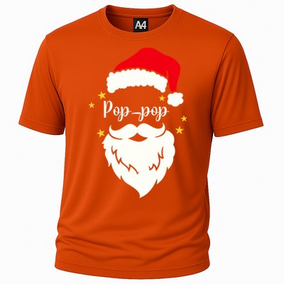 Poppop Santa Family Gift Family Christmas Gift Cooling Performance Crew T-Shirt