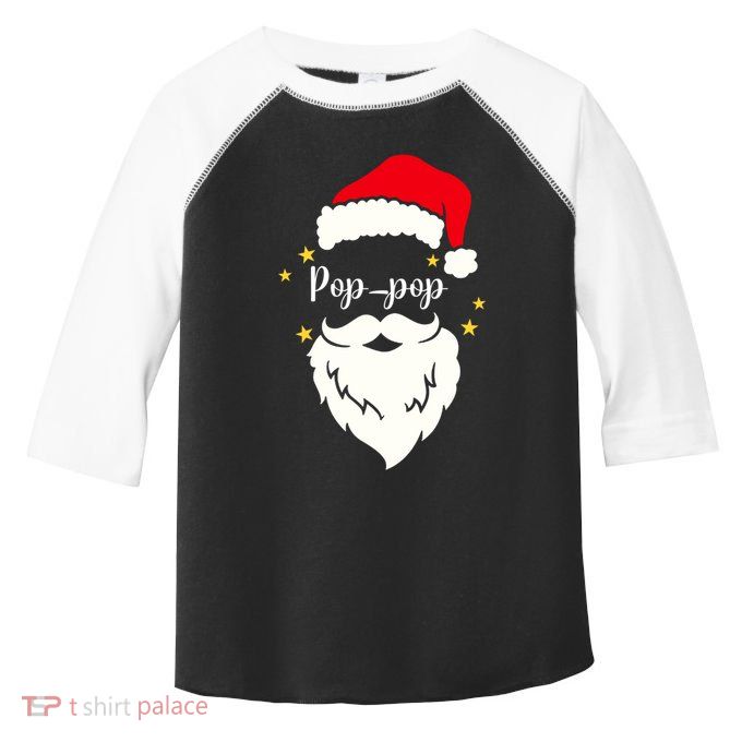 Poppop Santa Family Gift Family Christmas Gift Toddler Fine Jersey T-Shirt