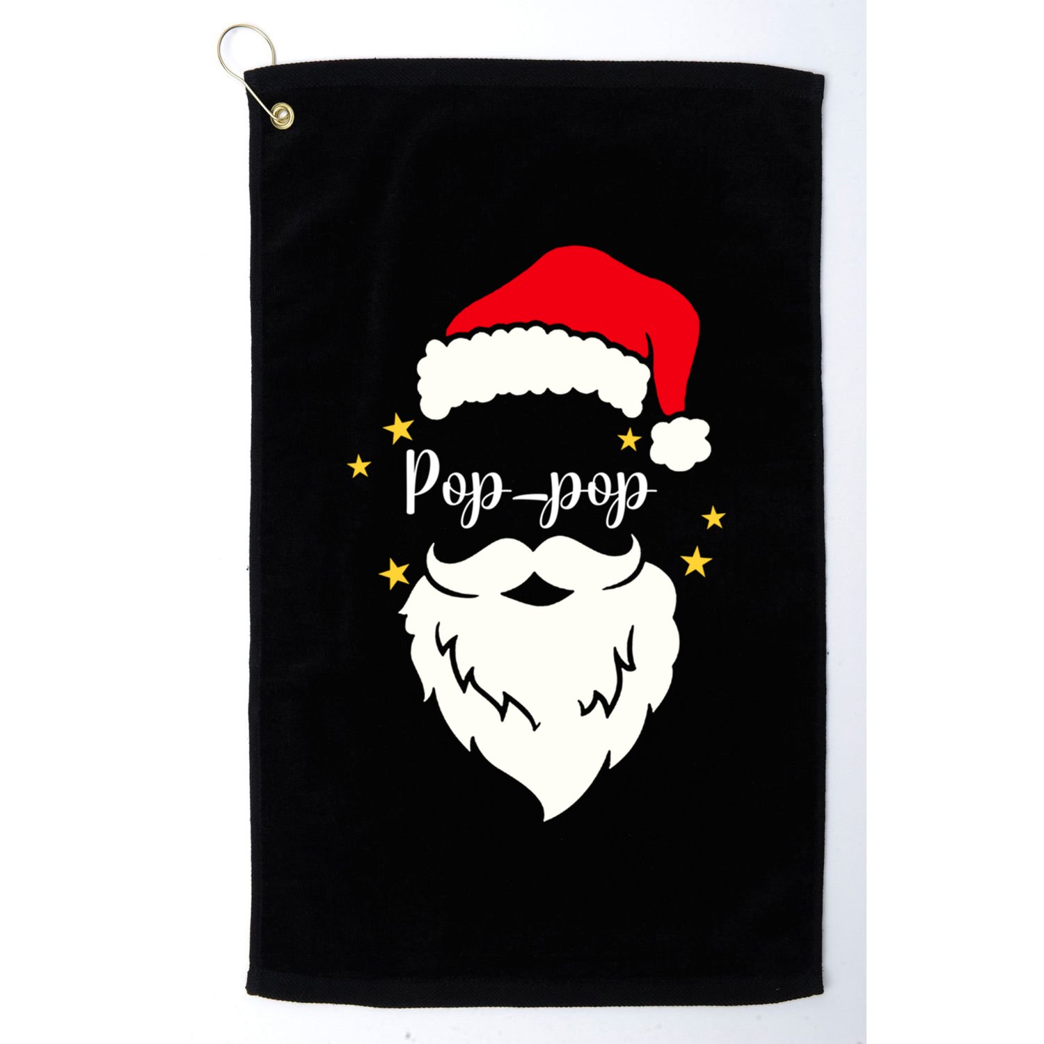 Poppop Santa Family Gift Family Christmas Gift Golf Towel