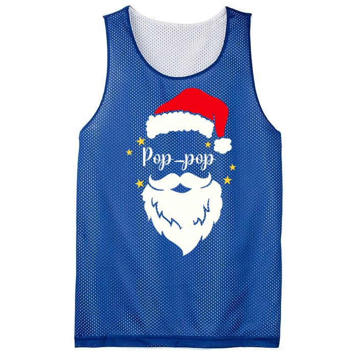 Poppop Santa Family Gift Family Christmas Gift Mesh Reversible Basketball Jersey Tank