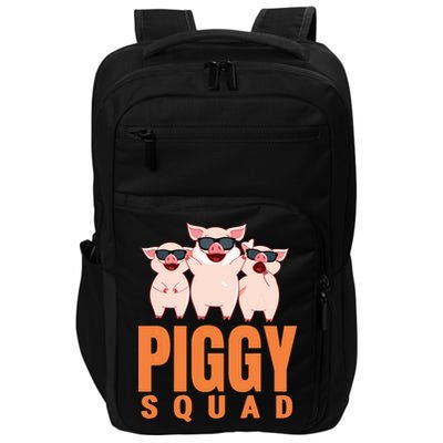 Piggy Squad Funny Pig Shirts For Boy Impact Tech Backpack